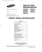 Samsung RS264A Serie Manual De Propietario E Instalación