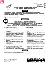 Ingersoll Rand CA200RS4 Manual De Operación Y Mantenimiento