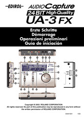 Edirol UA-3 FX Guía De Iniciación