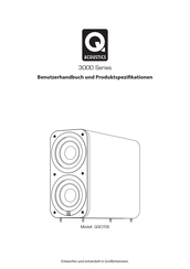 QAcoustics Q3070S Manual De Usuario Y Especificaciones Del Producto