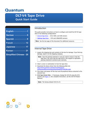 Quantum DLT-V4 Guia De Inicio Rapido