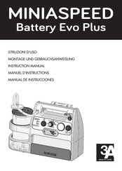 3A HEALTH CARE MINIASPEED Battery Evo Plus Manual De Instrucciones