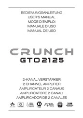 Crunch GTO2125 Manual De Uso