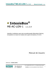 Mitsubishi Electric IntesisBox ME-AC-LON-1 Manual De Usuario