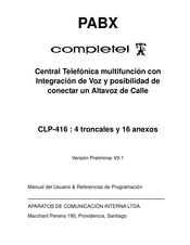 Completel CLP-416 Manual Del Usuario