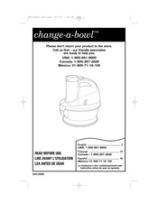 Hamilton Beach change-a-bowl 70800 Manual De Instrucciones