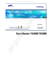 Samsung SyncMaster 763MB Manual Del Usuario