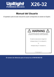 Upright X26 Manual Del Usuario