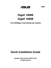 Asus GigaX 1008B Guía De Instalación Rápida