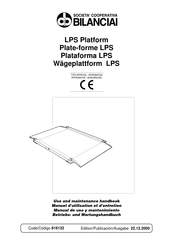 Bilanciai LPS-CX Manual De Uso Y Mantenimiento