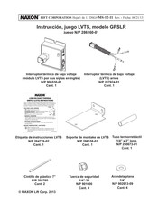 Maxon GPSLR Instrucción