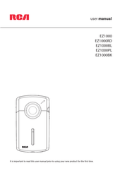 RCA EZ1000 Manual Del Usuario