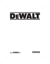 DeWalt DW626 Traducido De Las Instrucciones Originales