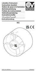 Vortice MG 90T Folleto De Instrucciones