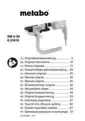 Metabo SM 5-55 Manual Original