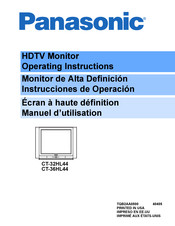 Panasonic CT-36HL44 Instrucciones De Operación