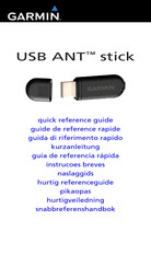 Garmin USB ANT Stick Guía De Referencia Rápida