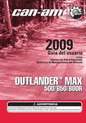 BRP OUTLANDER MAX 500 2009 Guia Del Usuario