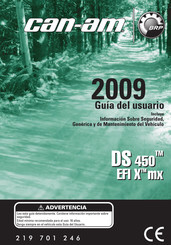 BRP can-am DS 450 X 2009 Guia Del Usuario