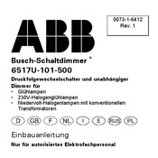 ABB Busch-Dimmer 6517 U-101-500 Manual Del Usuario