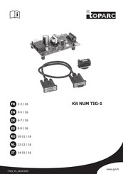 GYS Toparc kit NUM TIG-1 Manual De Instrucciones
