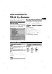 Hilti TE 6-A36 Manual De Instrucciones