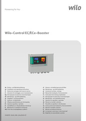 Wilo Control ECe-Booster Instrucciones De Instalación Y Funcionamiento