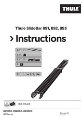 Thule SlideBar 891 Manual Del Usuario