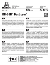 Italeri RB-66B Destroyer Manual De Instrucciones