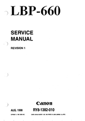 Canon LBP-600 Manual De Servicio