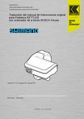 Kettler SHIMANO Scarpia FS2 Manual De Instrucciones