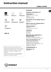 Indesit IDC 75 EU Manual De Instrucciones