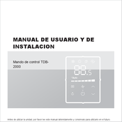 Baxi TDB2000 Manual De Usuario Y De Instalación