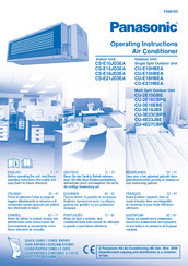 Panasonic CS-E15JD3EA Instrucciones De Operación