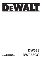 DeWalt LaserChalkLine DW088 Manual Del Usuario