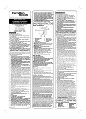 Hamilton Beach 22811 Manual De Instrucciones