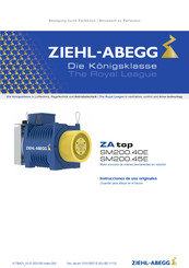 ZIEHL-ABEGG ZA top Serie Instrucciones De Uso Originales