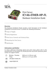 SEH IC146-ETHER-HP-FL Guía De Instalación De Hardware