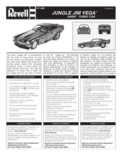 REVELL JUNGLE JIM VEGA NHRA FUNNY CAR Manual De Instrucciones