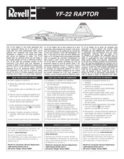 Revell YF-22 RAPTOR Manual De Instrucciones