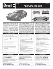 REVELL FERRARI 599 GTO Manual De Instrucciones