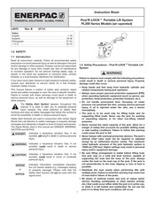 Enerpac PL20014-ASA Manual De Instrucciones