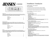 Jensen CDH900 Manual De Instrucciones