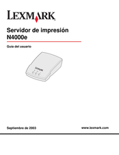 Lexmark N4000e Guia Del Usuario