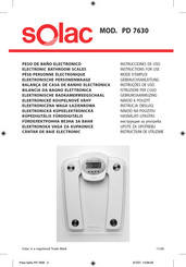 SOLAC PD 7630 Instrucciones De Uso