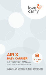 love & carry AIR X Manual De Instrucciones