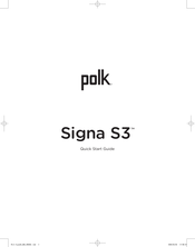 Polk Signa S3 Guia De Inicio Rapido