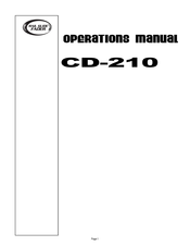 Gemini CD-210 Manual De Operación