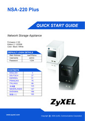 Zyxel NSA-220 Plus Guia De Inicio Rapido