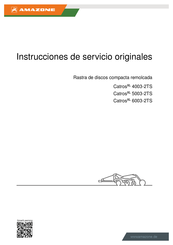 Amazone Catros XL 5003-2TS Instrucciones De Servicio Originales